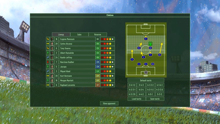 Active Soccer 3 screenshot: Tactic Designer